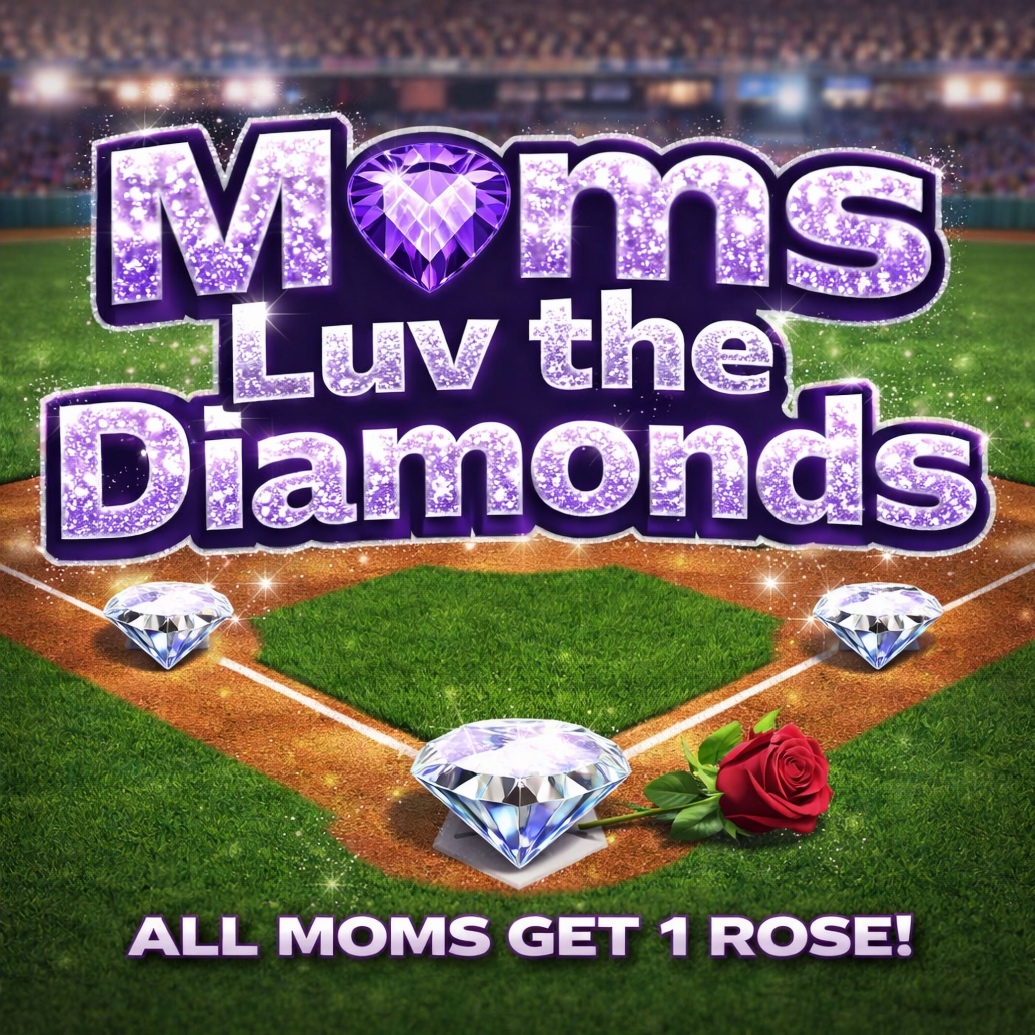 Moms Luv The Diamondz 14U Only Logo