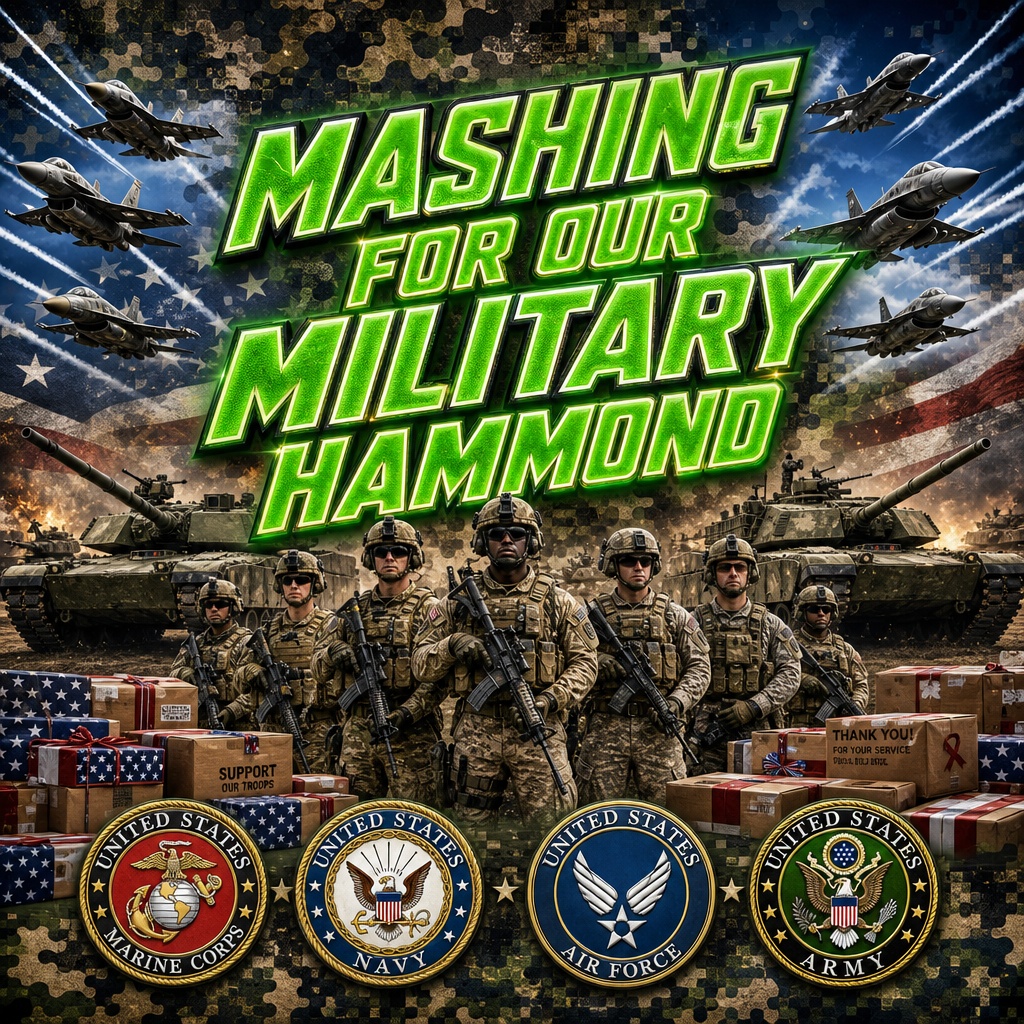 Mashing For Our Military - Hammond! Footlong Giveaway! Logo
