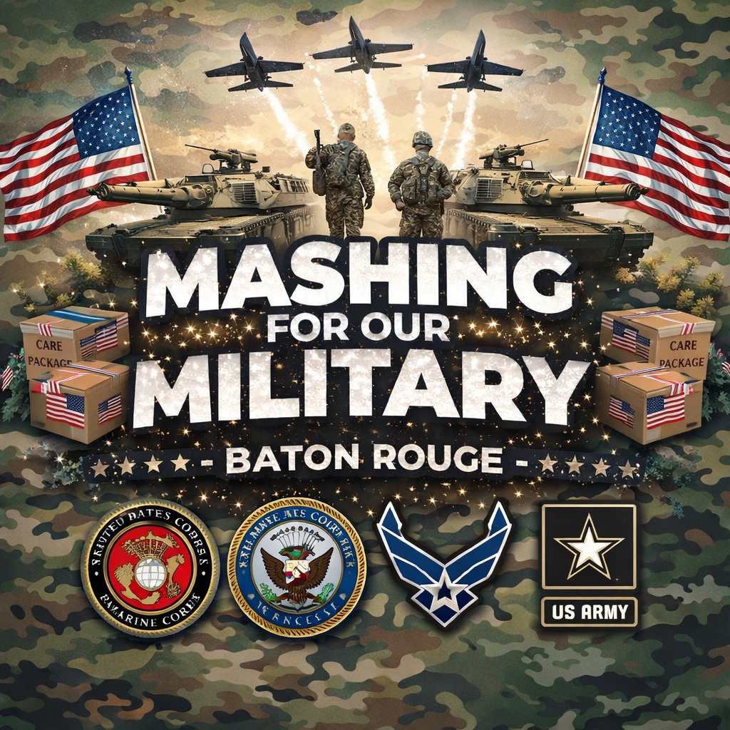 Mashing For Our Military - Baton Rouge! Logo