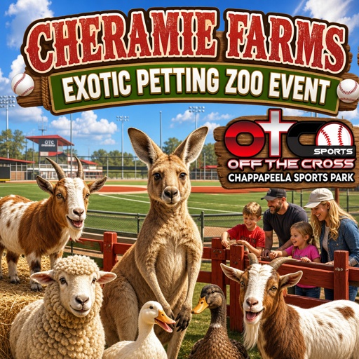 Cheramie Farms Exotic Petting Zoo Event! Logo